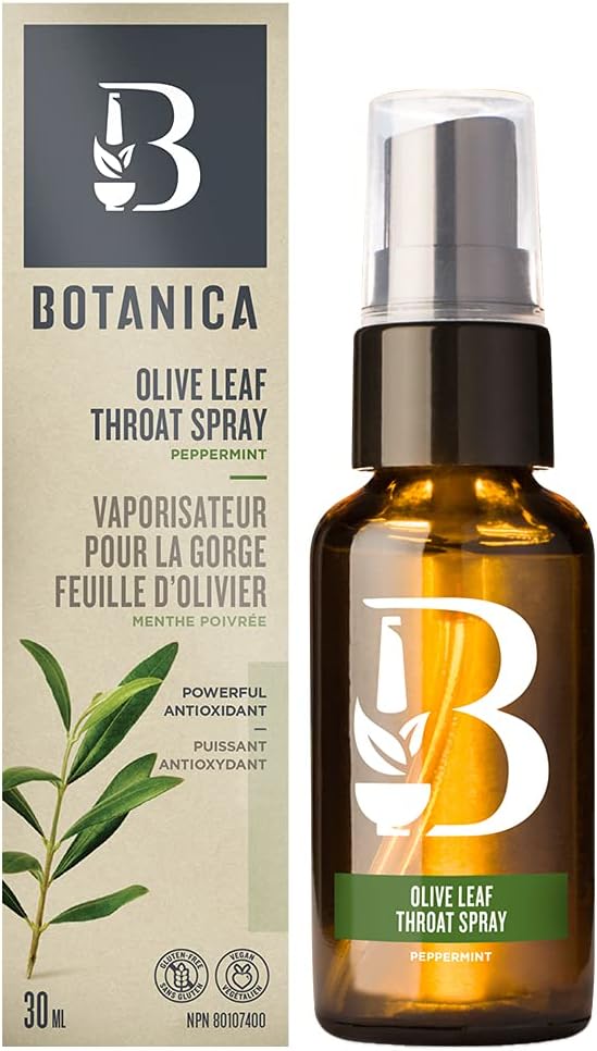 BOTANICA-Olive leaf throat spray - pepermint 30ml