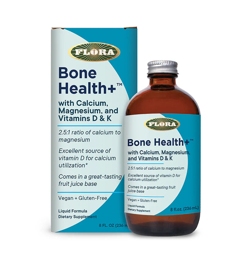 FLORA Bone Health+, Calcium & Magnesium With D & K, 236 mL