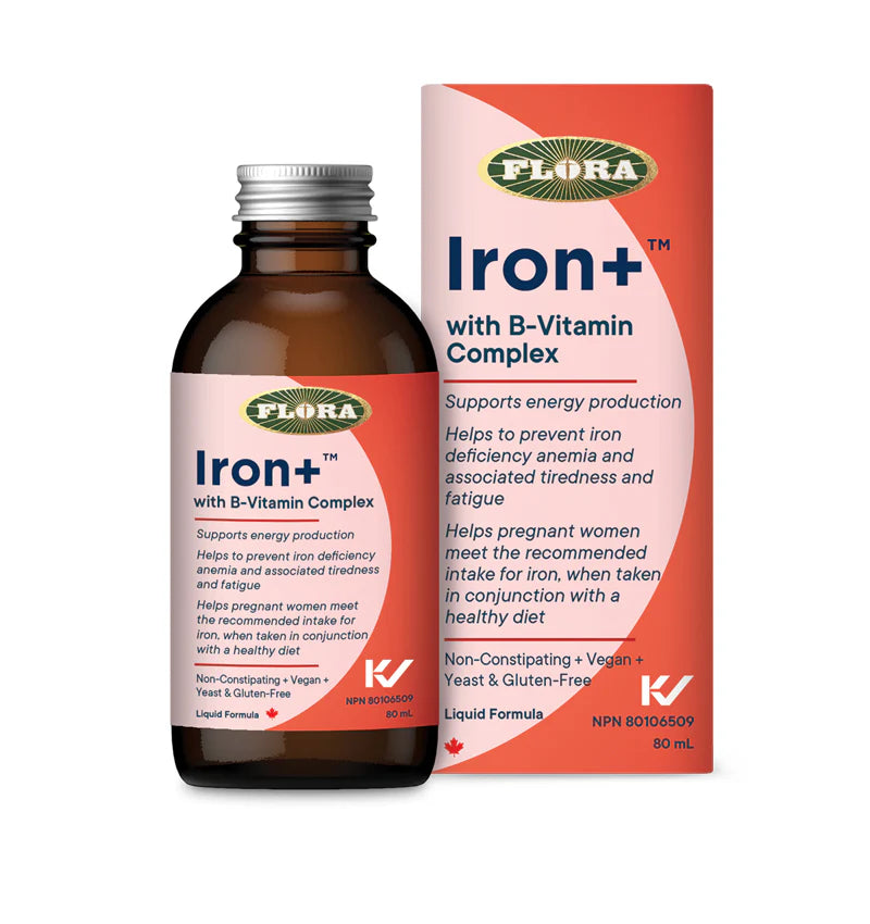 FLORA Iron+ with B-Vitamin Complex, 240 mL