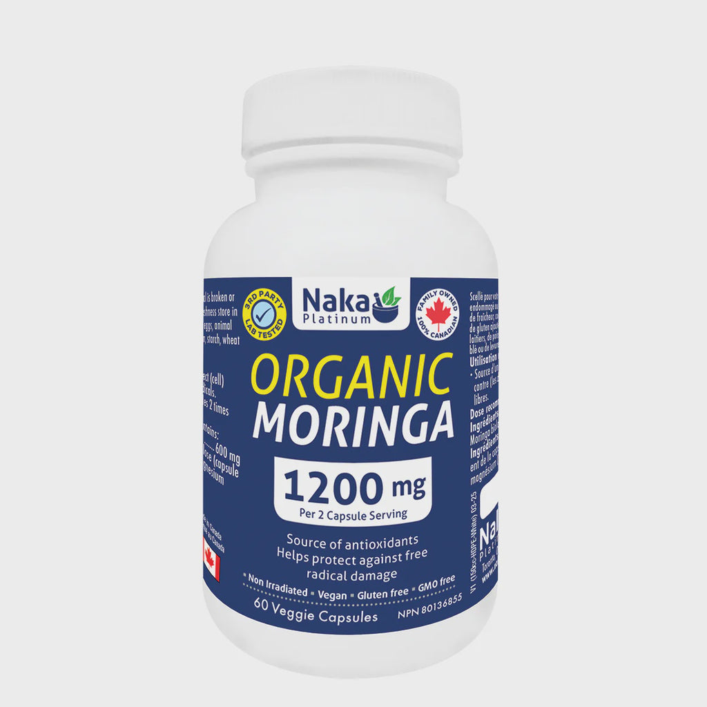 Organic Moringa 1200 mg-60 cap