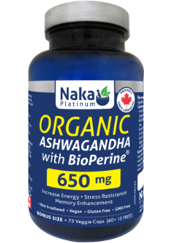 Ashwagandha with BioPerine organic caps