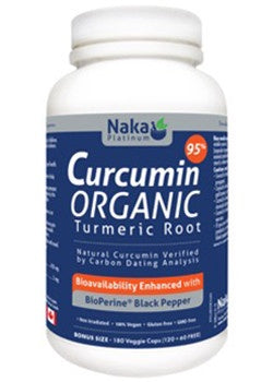 95% Curcumin Organic with BioPerine 180 capsules