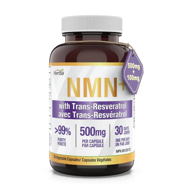 NMN with Trans-Resveratrol  500mg capsules