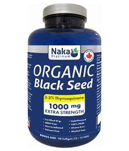 Organic Black Seed 1000mg  90cap