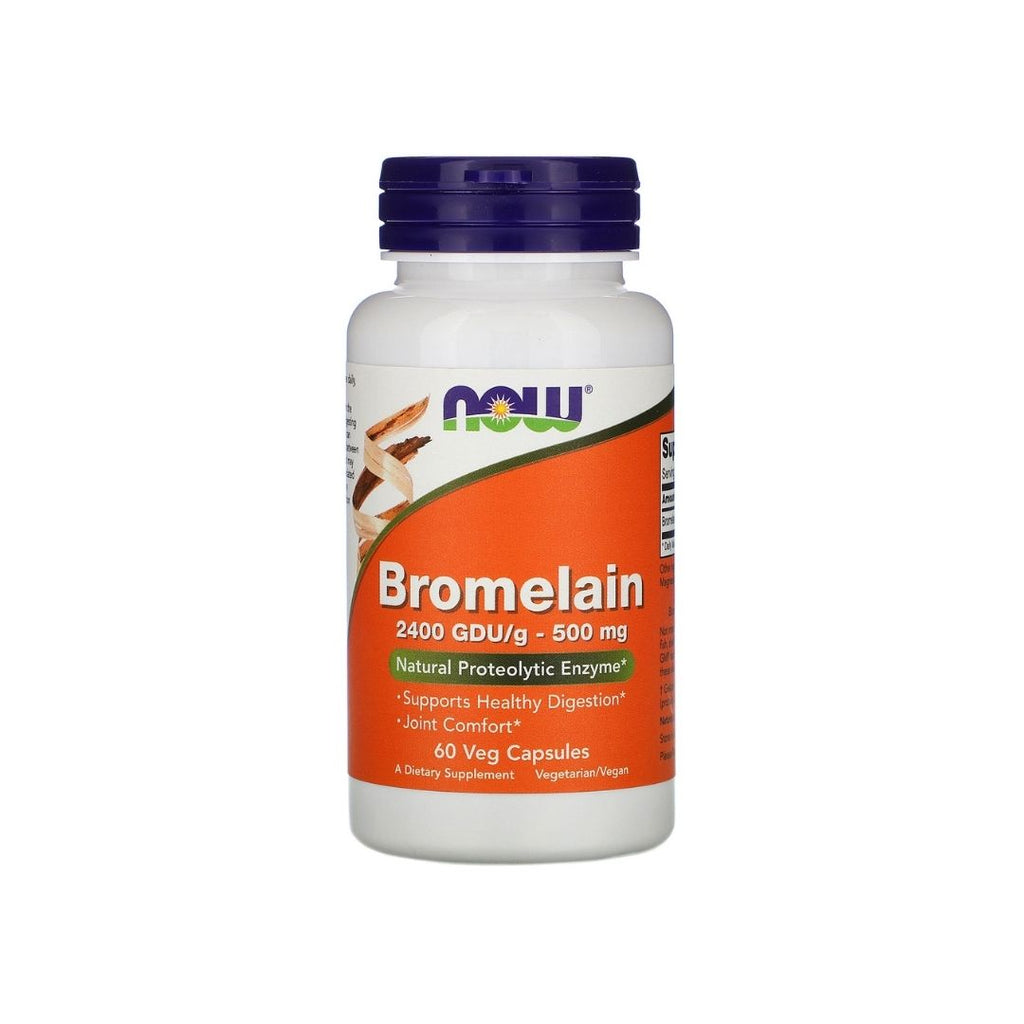 Now Foods, Bromelain 500mg, 60 veg capsules