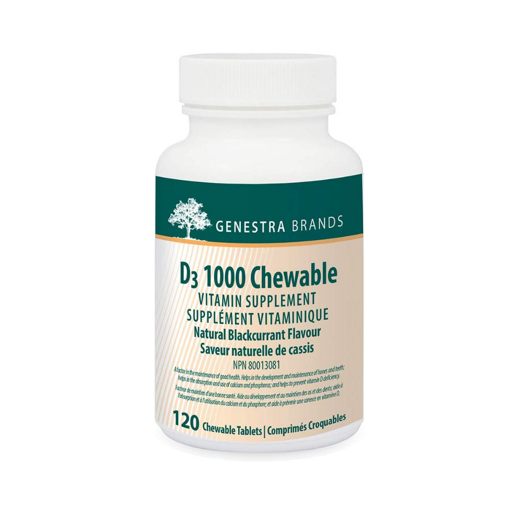 Genestra D3 1000 Chewable, 120 Tablets