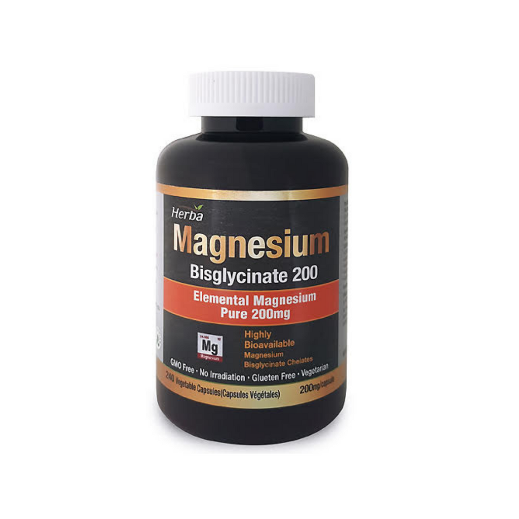 Herba Health Magnesium Bisglycinate 200mg, 240 Capsules