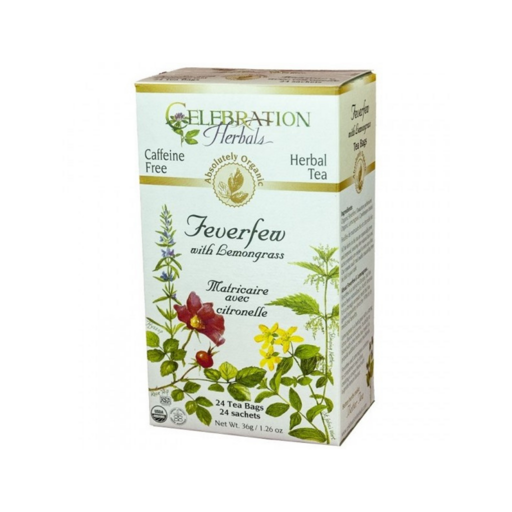 Organic Connections Feverfew with Lemongrass, 24 Tea Bags