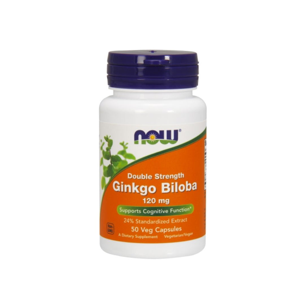 NOW Ginkgo Biloba 120 mg, 100 Capsules