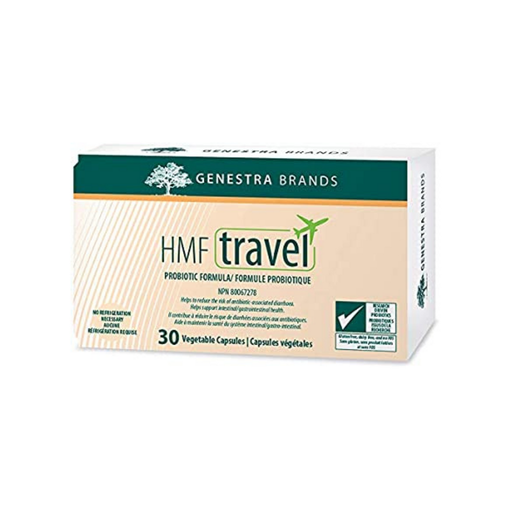 Genestra HMF Probiotic Travel,  30 Vegetable Capsules