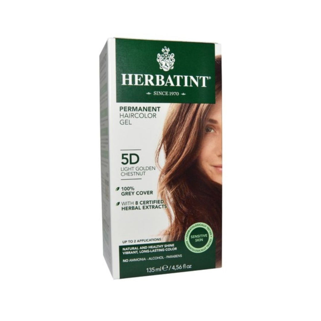 Herbatint™ "D" Series Natural Herb Based Hair Colour 5D Light Golden Chestnut 135 mL