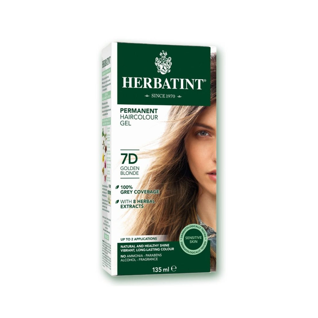 Herbatint™ "D" Series Natural Herb Based Hair Colour 7D Golden Blond 135 mL