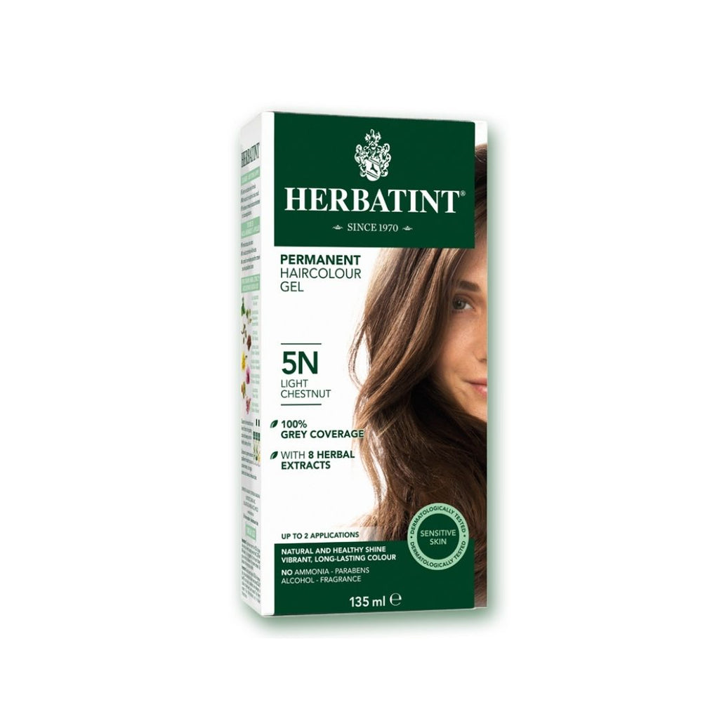 Herbatint™ "N" Series Natural Herb Based Hair Colour 5N Light Chestnut 135 mL