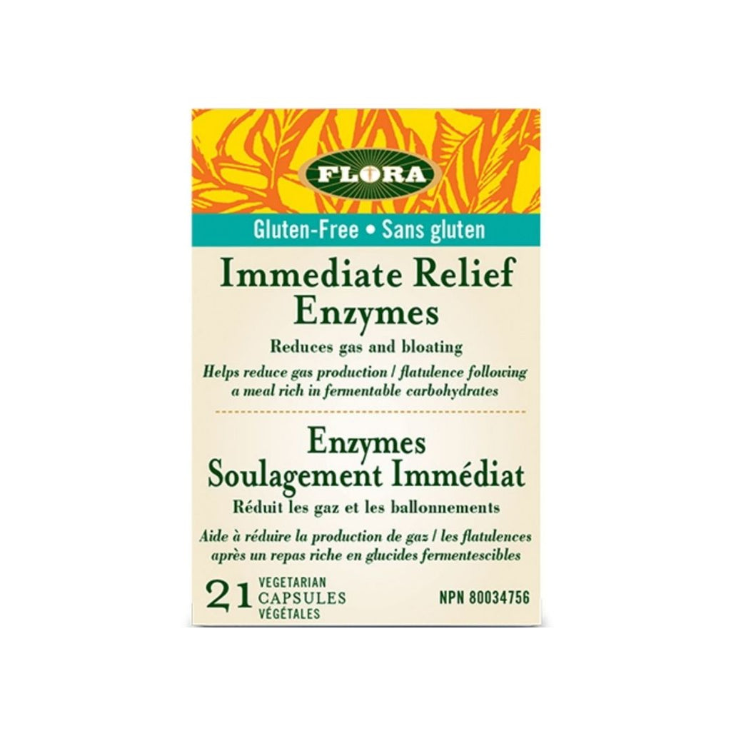 FLORA Immediate Relief Enzymes, 21 Capsules