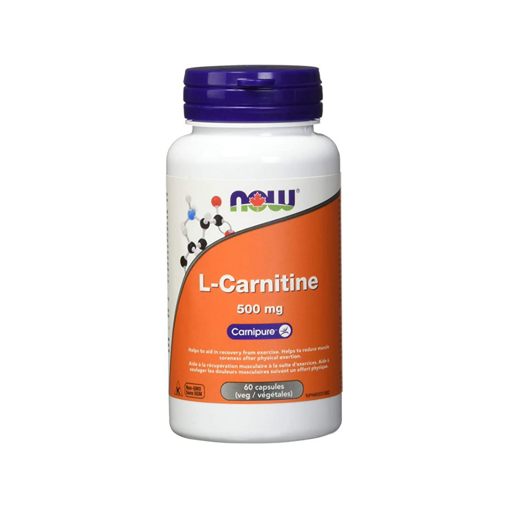 NOW L- Carnitine 500mg, 60 Capsules