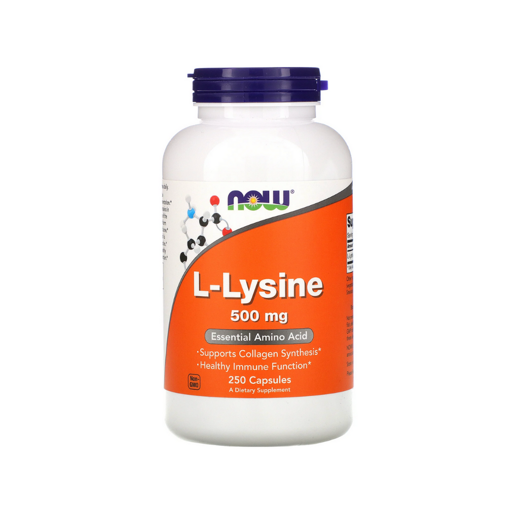 L-Lysine 500mg, 250 capsules