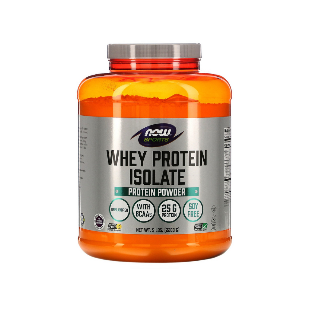Now Sports Whey Protein Isolate Unflavoured, 5lbs