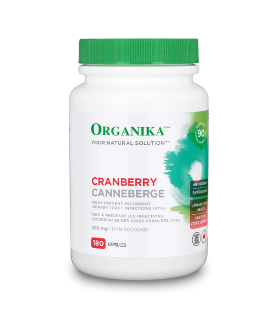 Organika Cranberry 300mg, 180 Capsules