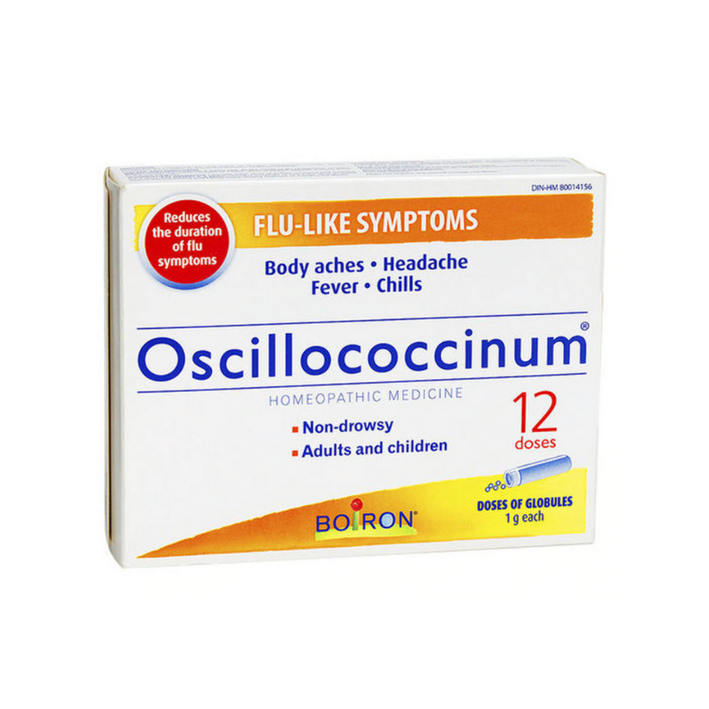 Boiron Oscillococcinum Body Aches, Headache, Fever, Chills 12 Doses of Globules 1g each