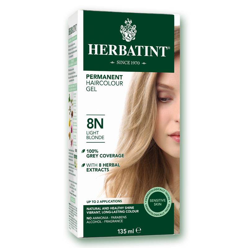 Herbatint™ “N” Series Natural Herb Based Hair Colour #8N Light Blonde