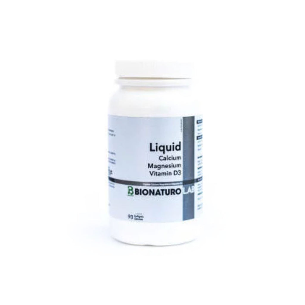 BionaturoLab Liquid Calcium + Magnesium + D3, 90 Softgels